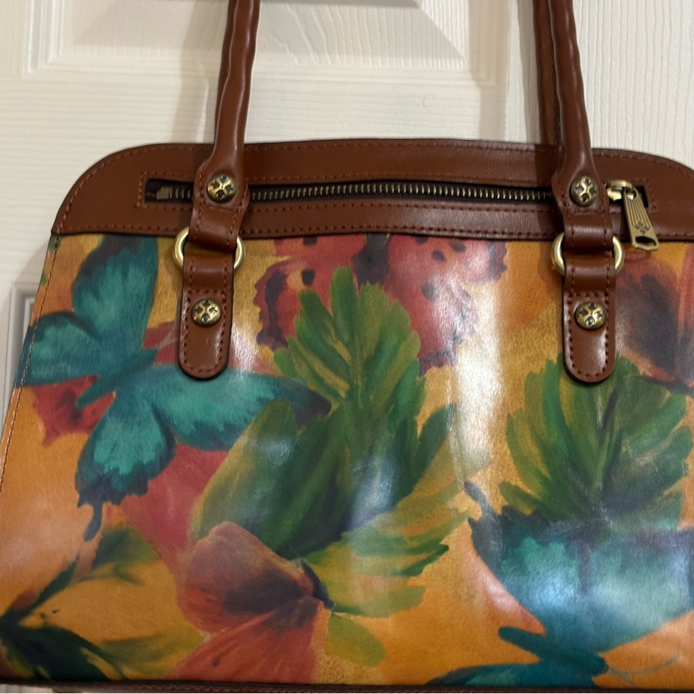 NWT Patric Nash Watercolor Butterfly Calvi Shoulder Bag